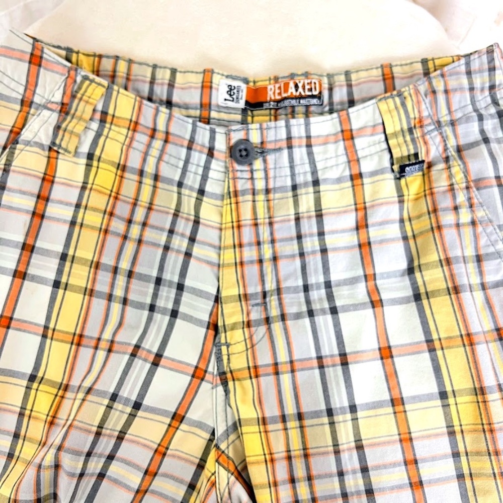 Lee Plaid Bermuda Shorts Boys Sz 18 Free w/Purchase - Picture 4 of 13